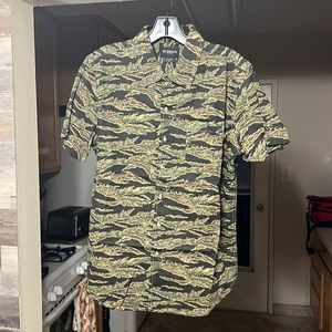 Obey Tiger Camo button up shirt